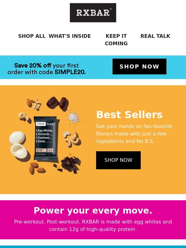 rxbar - Power Every Move with RXBAR Protein Bars