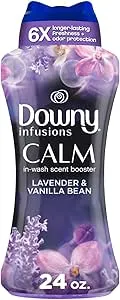 Downy Infusions Calm Scent Booster Laundry Beads, Lavender and Vanilla Bean, 24 oz
