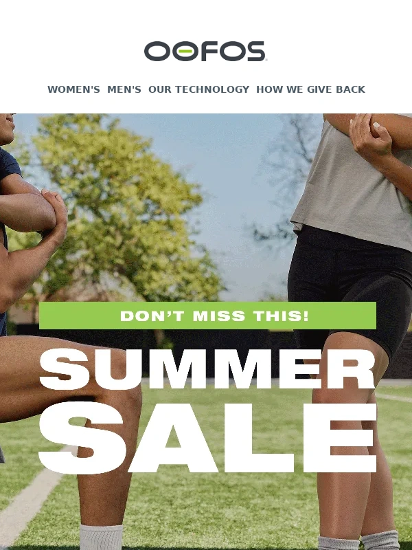 OOFOS - ? There's Still Time To Dive Into Summer Savings!