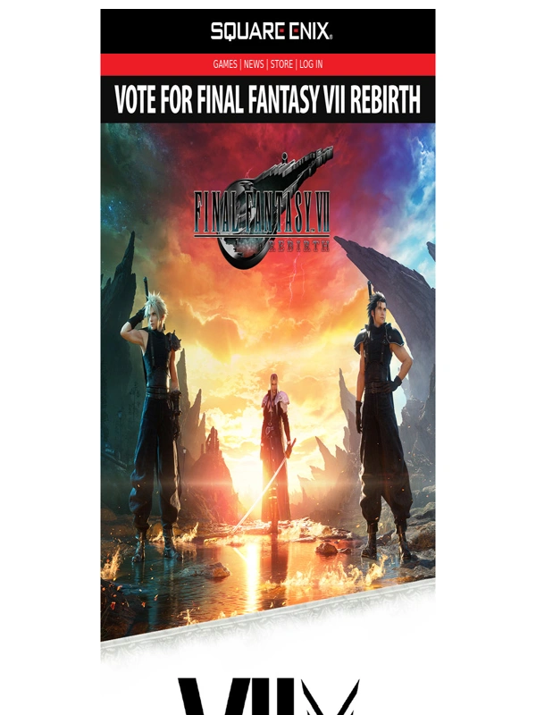 Square Enix Store - FINAL FANTASY VII REBIRTH is nominated for Game of the Year!