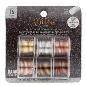 The Beadsmith Wire Elements Lacquered Tarnish Resistant Wire Set