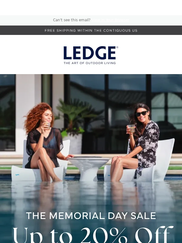 Ledge Lounger - The Memorial Day Sale: Up to 20% Off Your Favorites