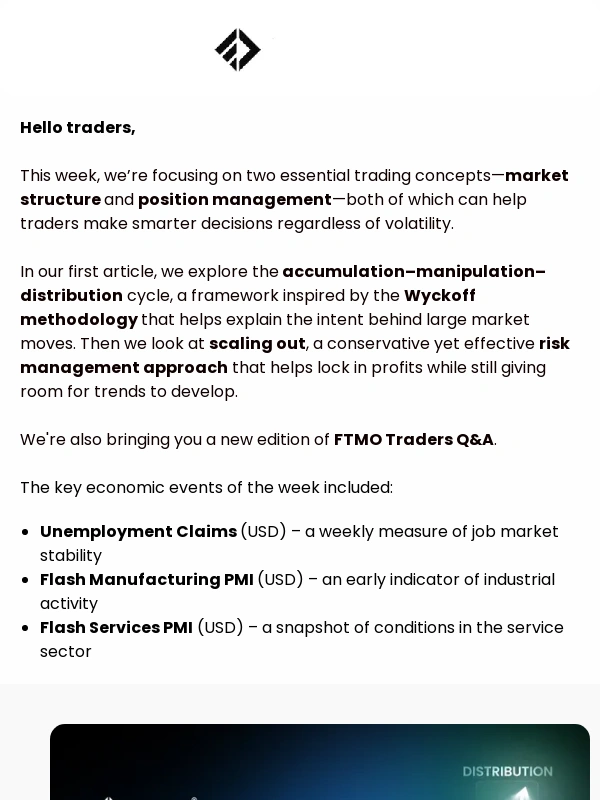 FTMO - How to use accumulation,manipulation and distribution in trading