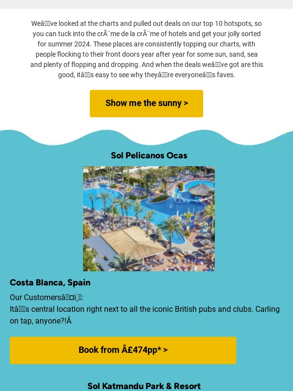 On The Beach - Hurry,these are our top 10 hotels for summer 2024