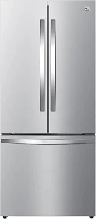 Kenmore - 46-75525 29.88 Inch Counter-Depth French Door Refrigerator, 17.5 cu. ft., Ice Maker, Stainless Steel