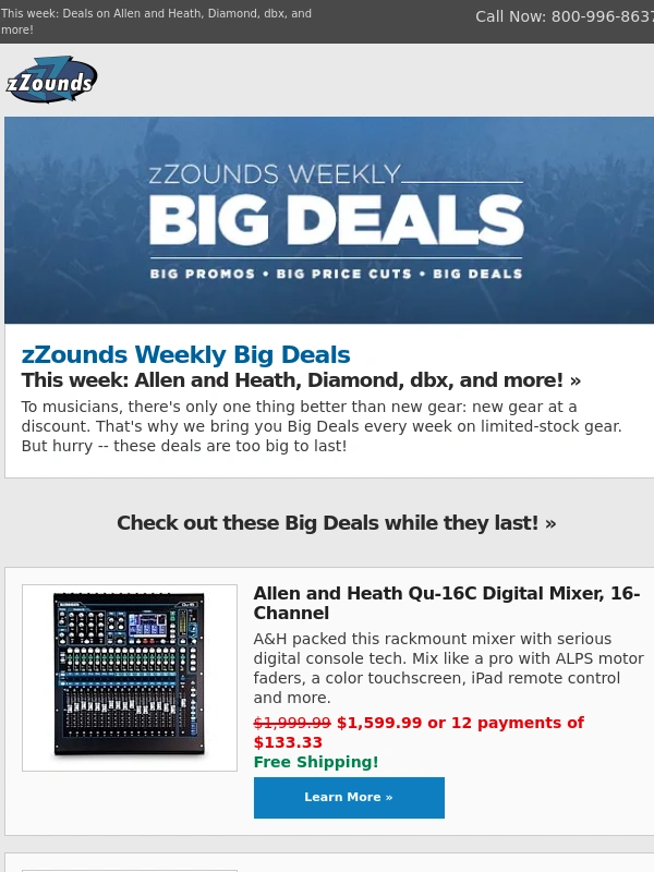 zZounds - Summer BIG DEALS are Making a Splash!
