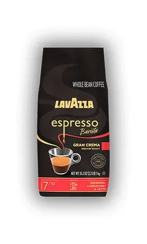 Lavazza Espresso Barista Gran Crema Whole Bean Coffee