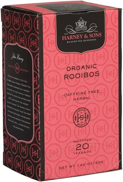 Harney & Sons Premium Tea Organic Rooibos Herbal Tea