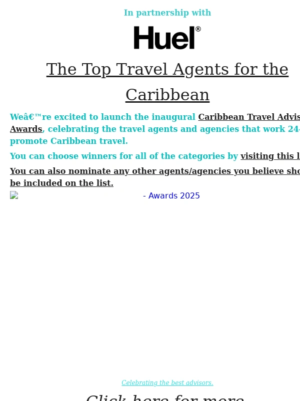 Huel - The Caribbean's Best Travel Agents