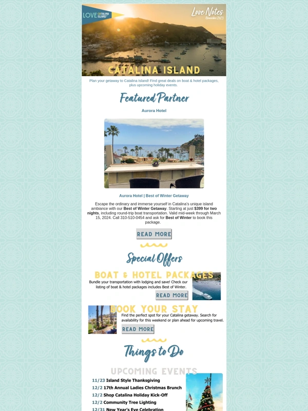 Catalina Island - Boat & Hotel Packages