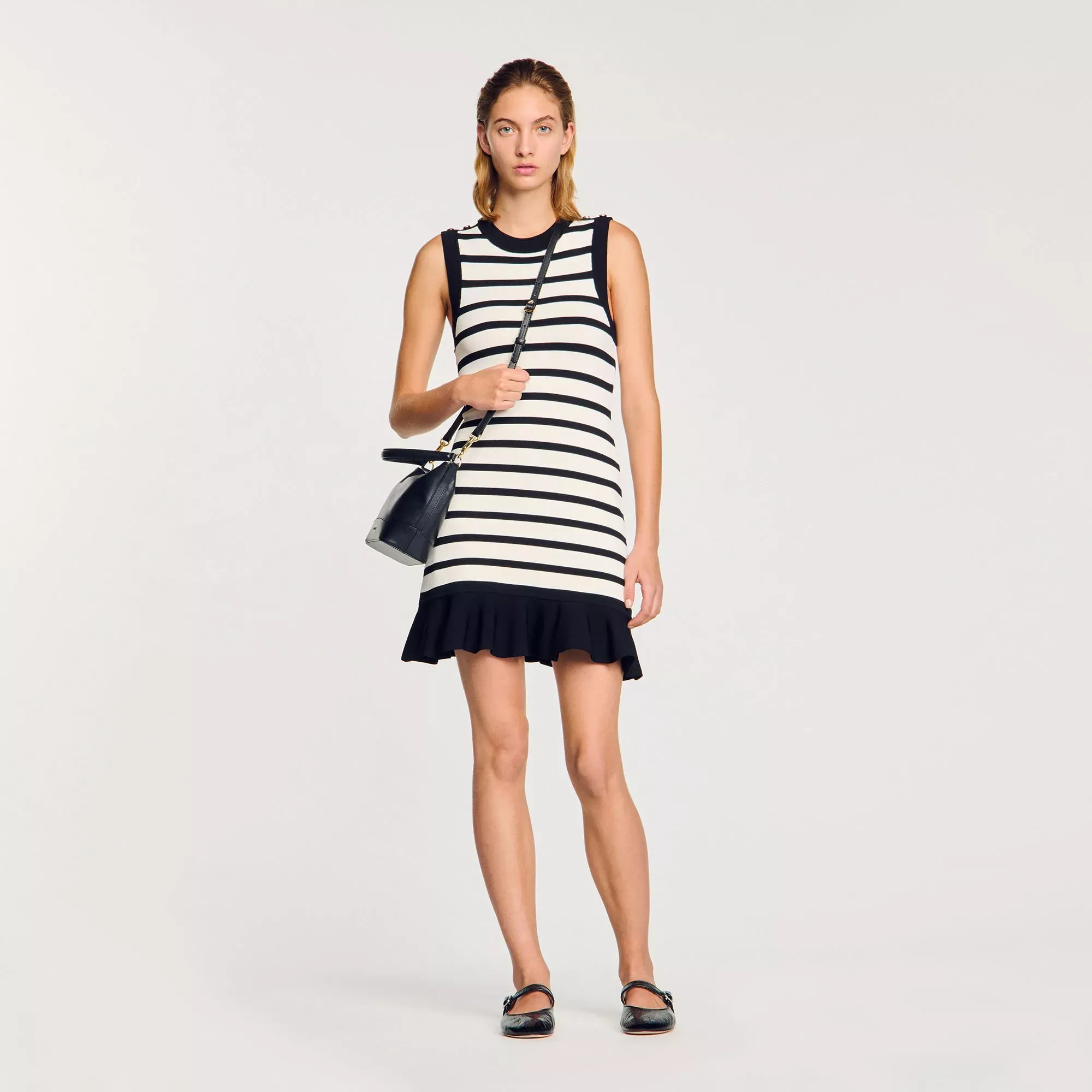 Sandro Striped knit mini dress - female - 10