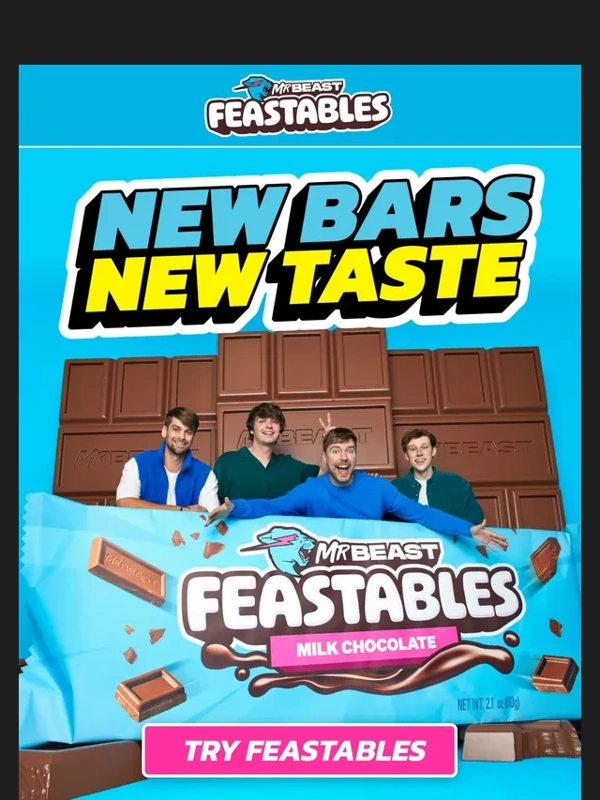 Feastables - OUR BARS GOT AN UPGRADE