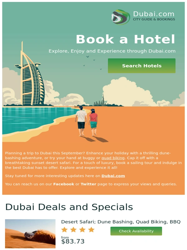 Dubai - Dubai in September: Thrills,Adventure,and Luxury Await