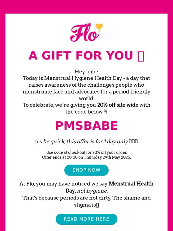 Here We Flo - We have a gift for you ?