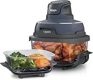 Prime Visa Cardholders: 1500W Ninja Crispi 4-in-1 Portable Glass Air Fryer w/ 4-Quart & 6-Cup Containers & Lids + $7.96 Promotional Credit $143.95 (After 10% Cashback) + F/S