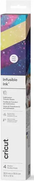 Cricut Infusible Ink Transfer Sheet Patterns Galactic Stars