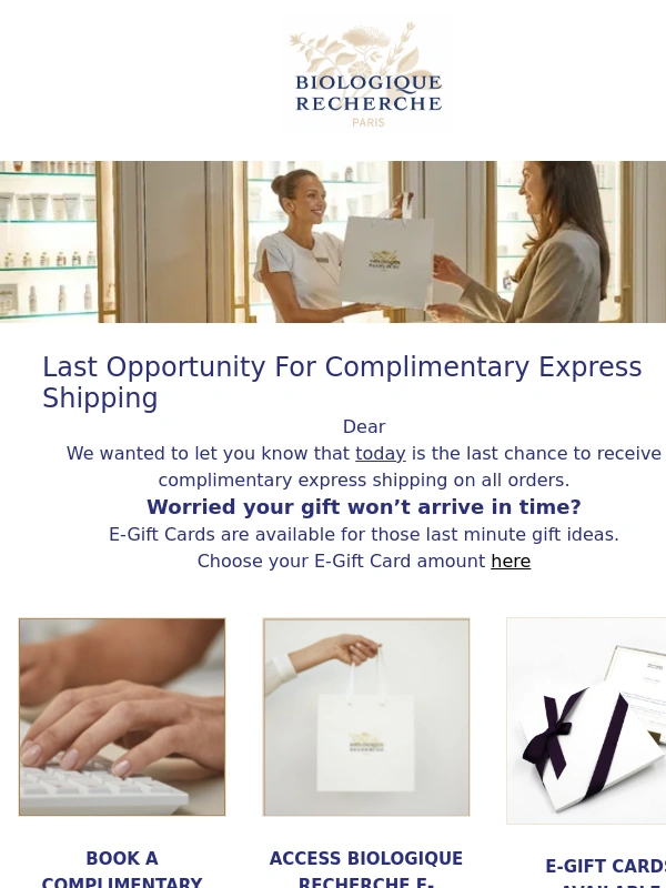Biologique Recherche - Don't Miss Out on Complimentary Express Shipping!