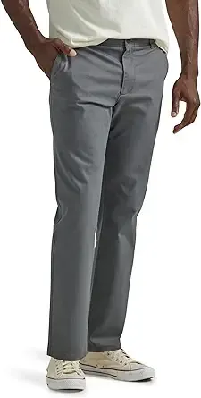 Lee Men's Extreme Motion Flat Front Slim Straight Pants