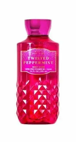 New 3 Bath & Body Works Twisted Peppermint Aloe + Vitamin E Shower Gel 10 Fl Oz