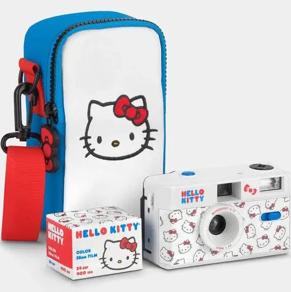 Hello Kitty Classic FC-11 35mm Camera, Bag, and Film Gift Box