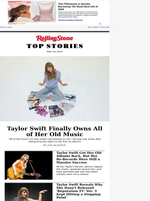 Rolling Stone - Taylor Swift Finally Owns All of Her Old Music