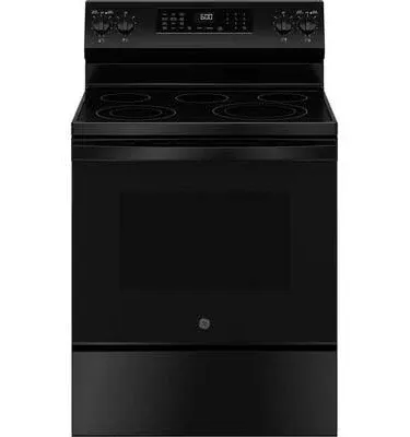 GE 30" Freestanding Electric Convection Range GRF600AVBB