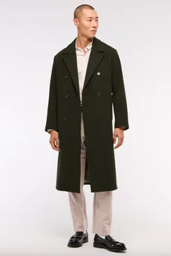 Abercrombie Double-Breasted Long Coat