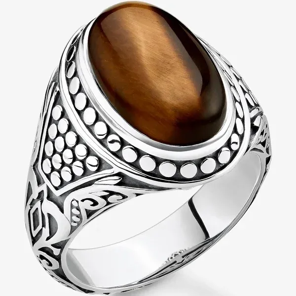 Thomas Sabo Unisex Sterling Silver Rebel at Heart Ring