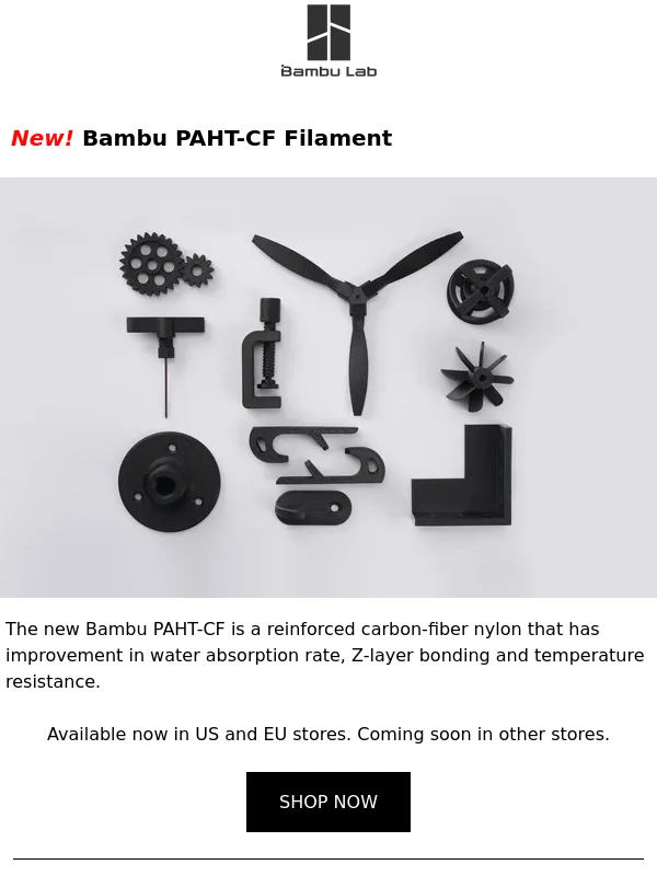 Bambu Lab - NEW: Bambu High-Performance Filament and Liquid Glue