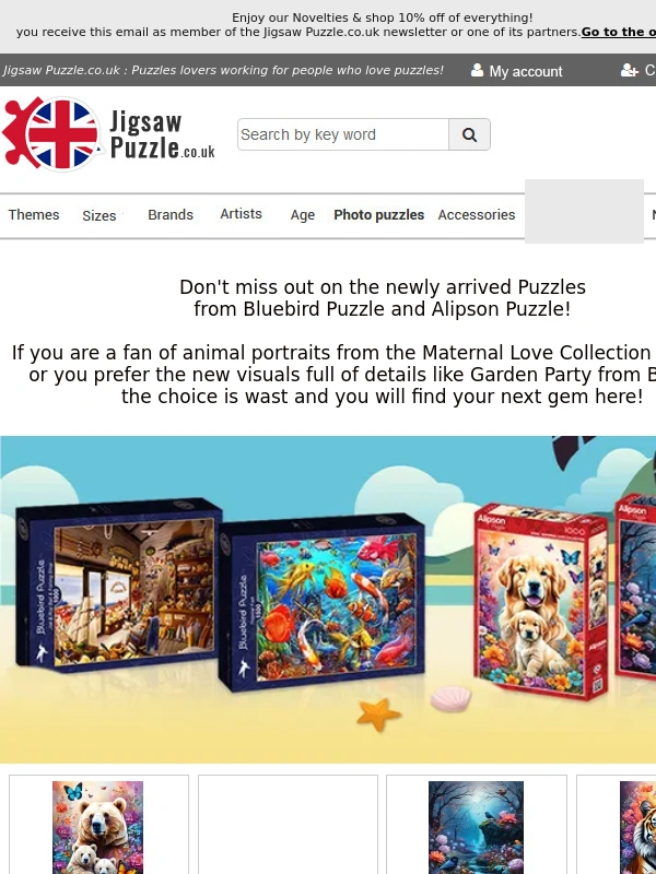 Jigsaw Puzzle - Enjoy our Novelties & shop 10% off of everything!