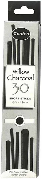 Coates Willow Charcoal Assorted 30 Sticks