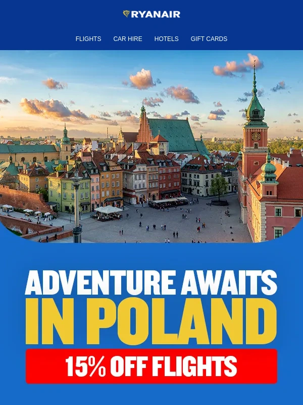 Ryanair - Bargain breaks in Poland ⚪?