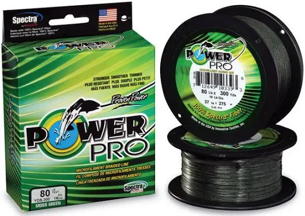 Power Pro Braided Line 200 lb. 500 Yards Moss Green