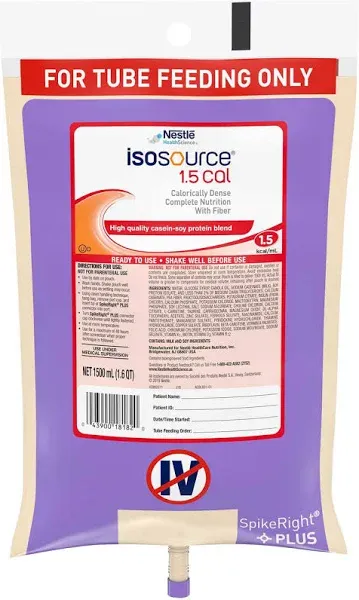 Isosource Tube Feeding Formula 1.5 Cal