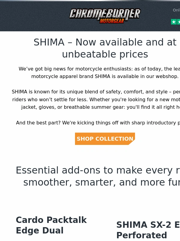 Chromeburner - Meet SHIMA: Premium Gear,Launch Deals Inside