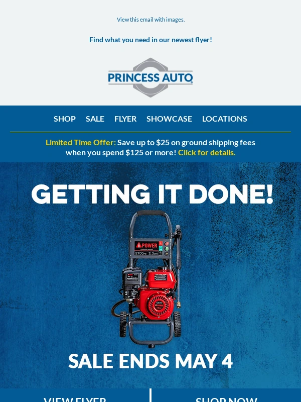 Princess Auto - NEW SALE | Yup,it’s time to get things done!