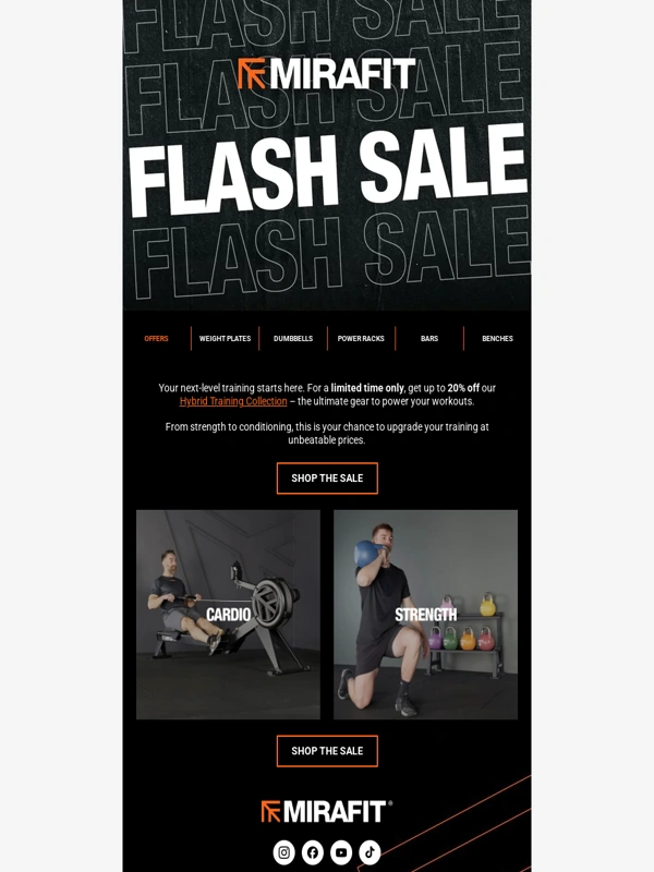 Mirafit - Up to 20% off our Hybrid Training collection ?