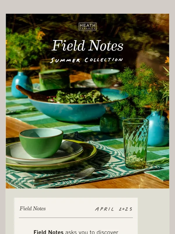Heath Ceramics - Summer's Collection is Here