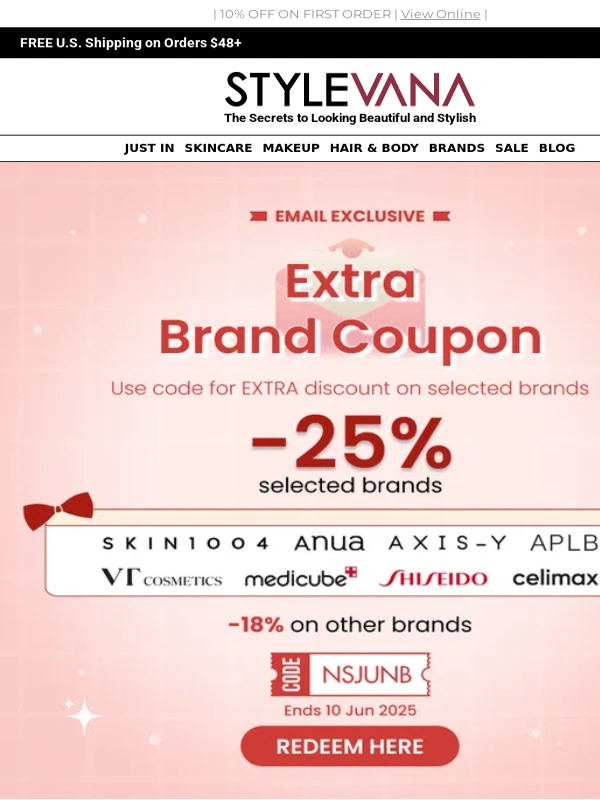Stylevana - Your fave brands are ON SALE❤️‍? SKIN1004,ANUA,SHISEIDO