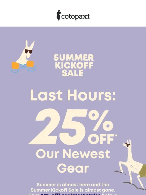 Cotopaxi - LAST CHANCE AT 25% OFF & WE MEAN IT