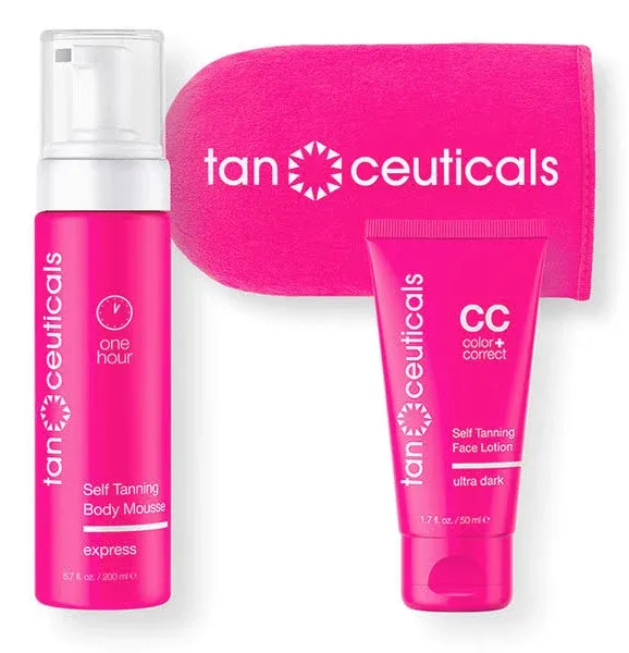 Tanceuticals Express Mousse + Ultra Dark Face Kit