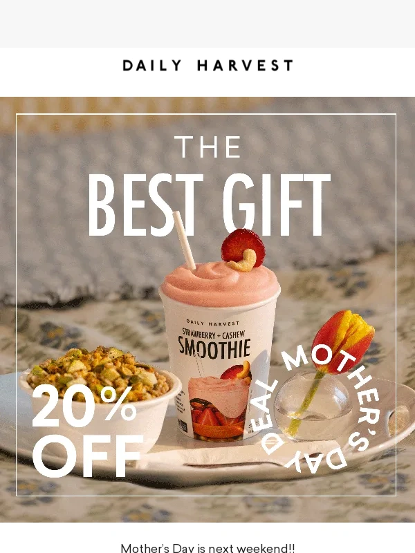 Daily Harvest - Mother’s Day,solved (in minutes)