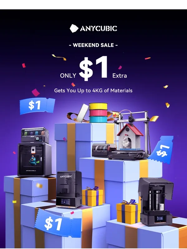 ANYCUBIC - Unlock Your First Multi-Color 3D Printer - Starting at $359!