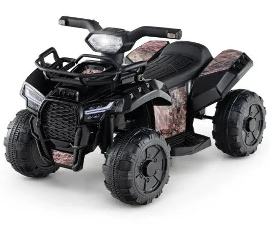 Costway 6V Kids ATV Quad Electric Ride On Car Toy Toddler with LED Light MP3