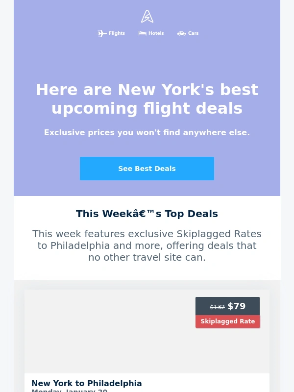 Skiplagged - ✈️ Exclusive New York Flight Deals from $79