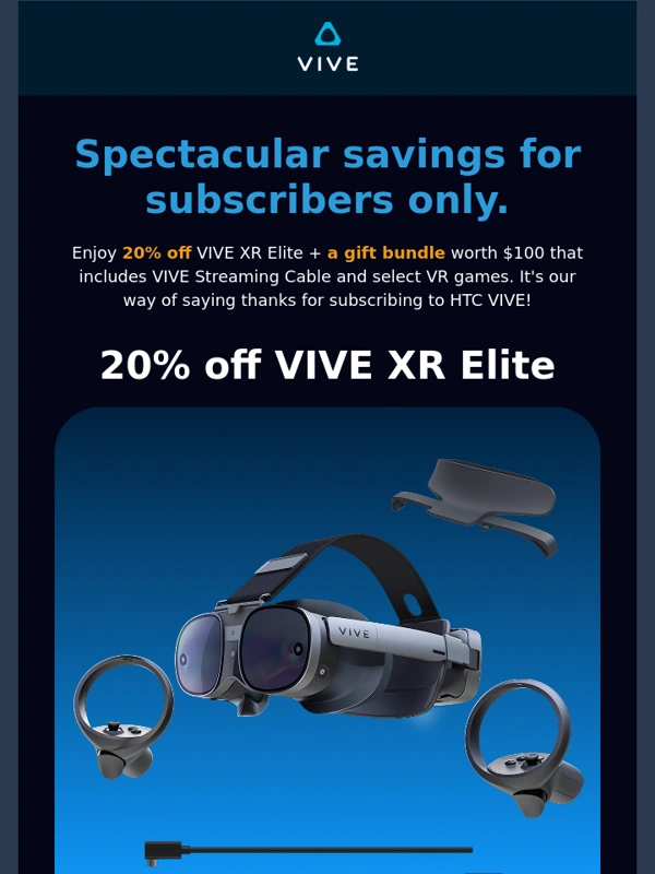 HTC - Just for you! 20% off VIVE XR Elite,best price yet ⏰