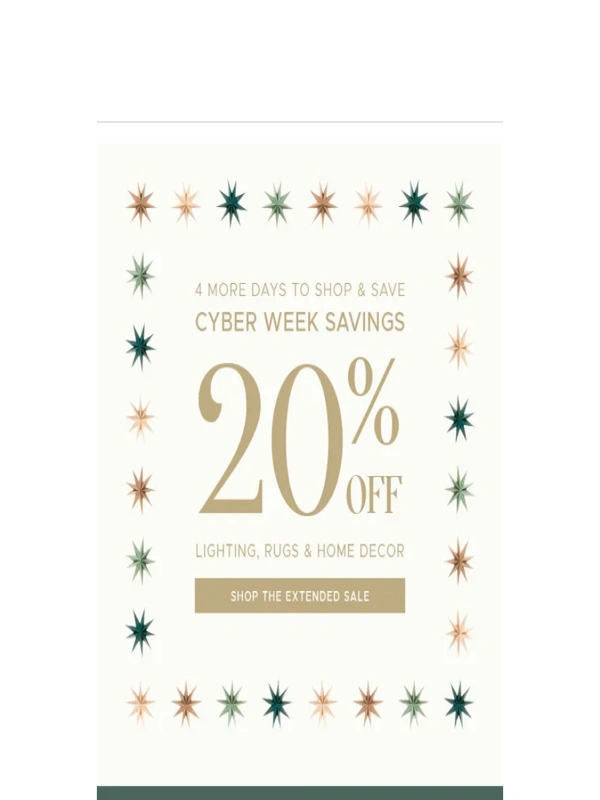 Shades of Light - ? Latest News: Cyber Savings Extended!