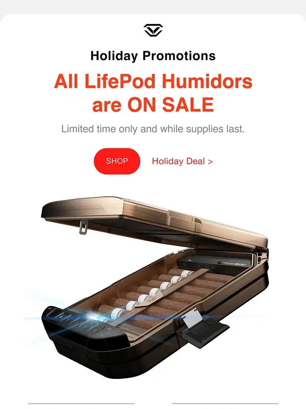 Vaultek Safe - All LifePod Humidors ON SALE