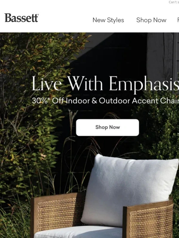 Bassett Furniture - 30% Off Accent Chairs You'll Love!