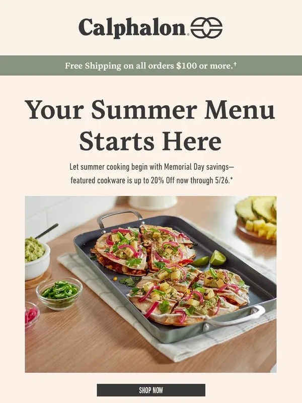 Calphalon - Your Summer Kitchen. On Sale